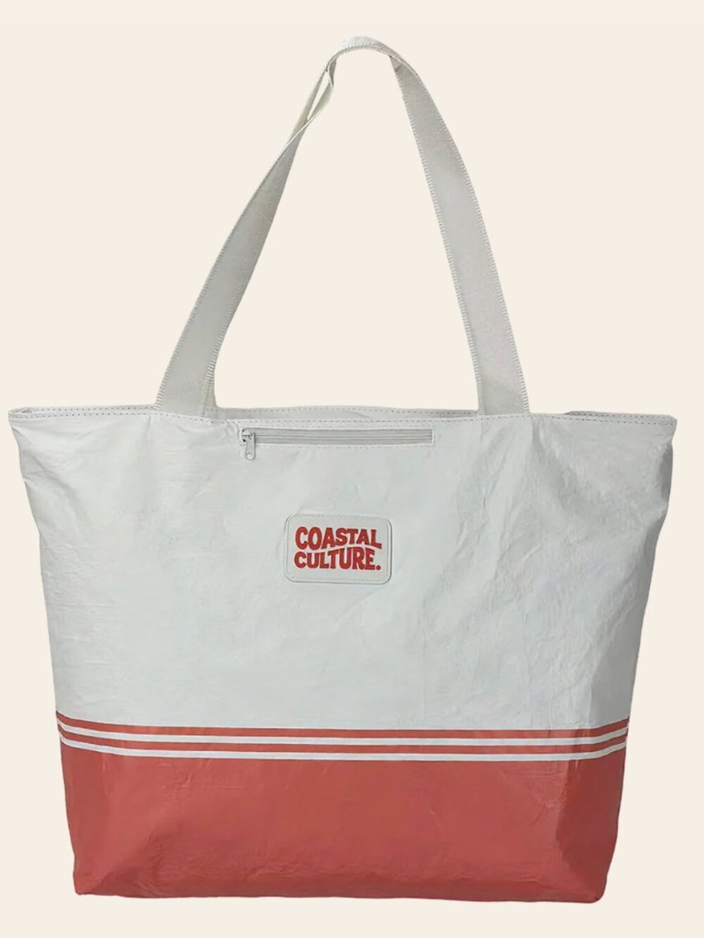 Everyday Tote Bag in Coral - Coastal Culture - Beach Sunshine Sand Pool